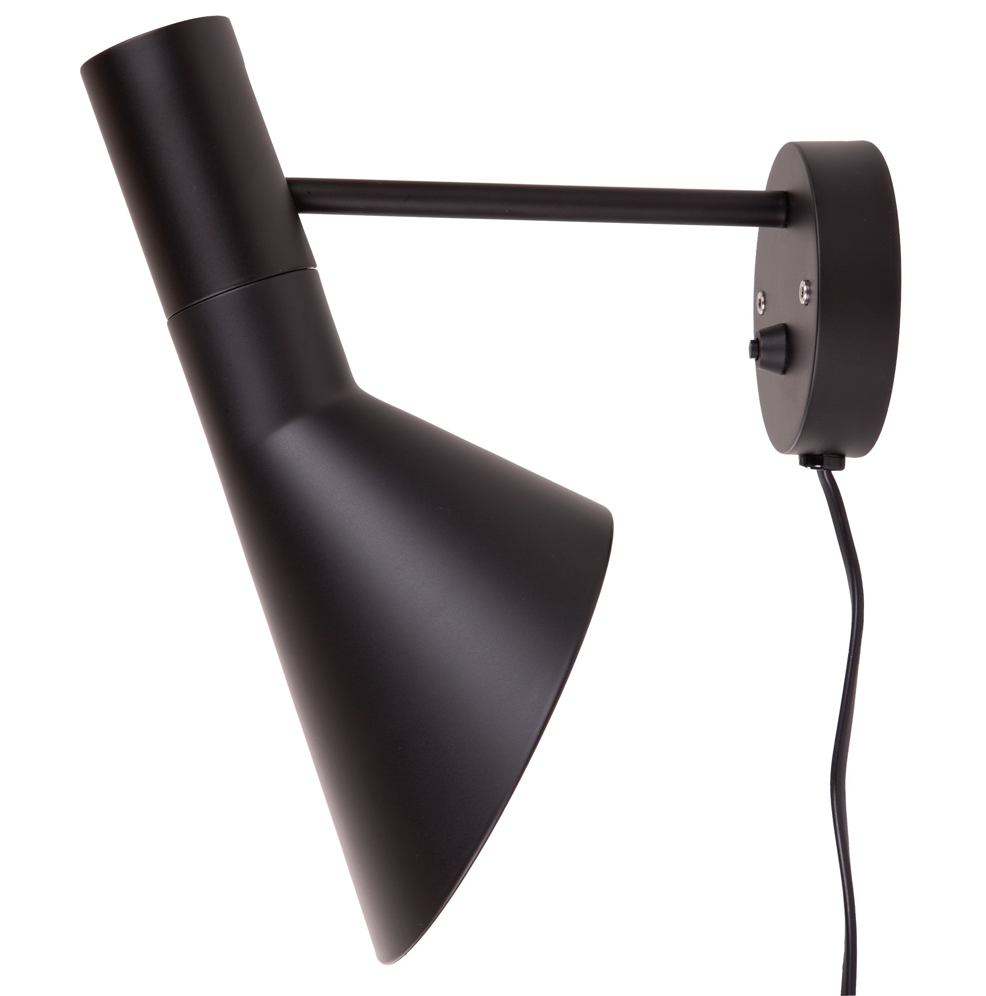 Arne Jacobsen style, Wandlamp AJ Lamp zwart