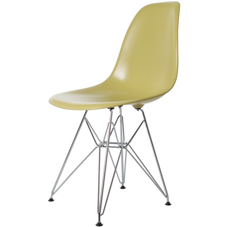 Charles Eames style, Eetkamerstoel DSR ABS olijfgroen