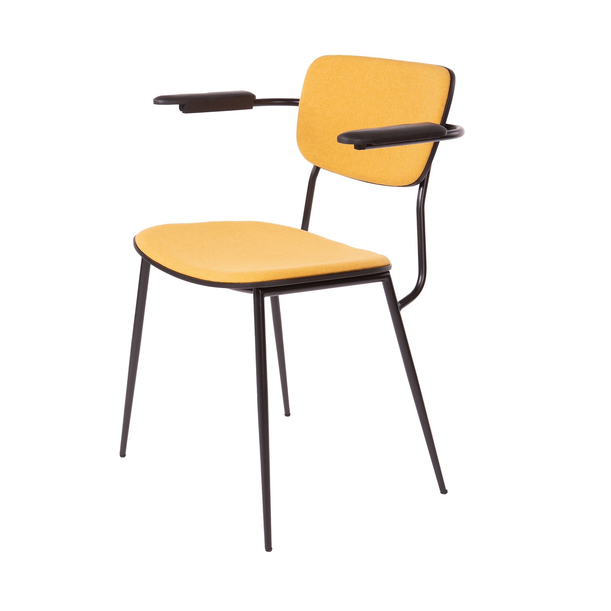 Dominidesign style, Eetkamerstoel College stapelbare stoel geel Unique Motif