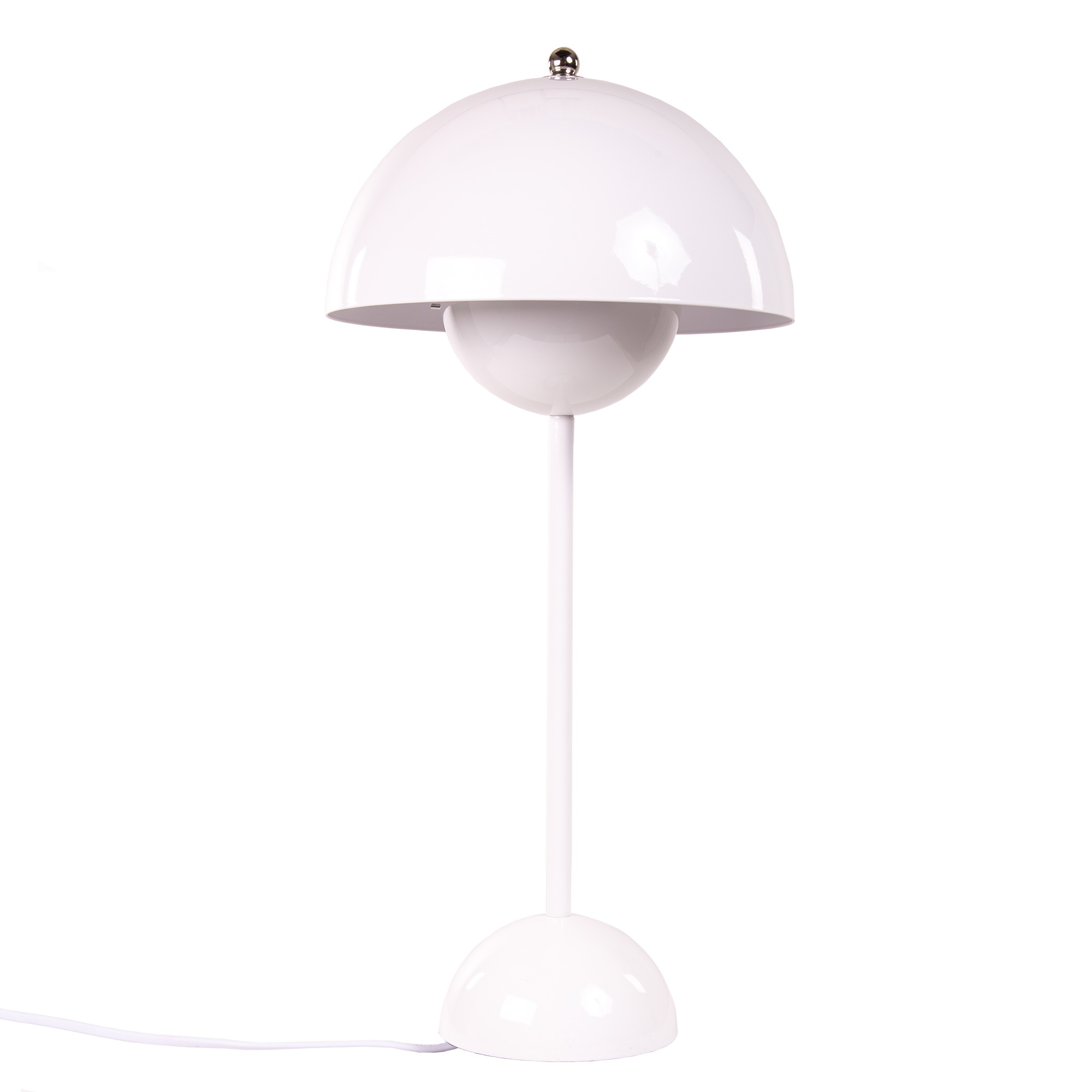 Verner Panton style, Tafellamp Flower Pot VP3 wit