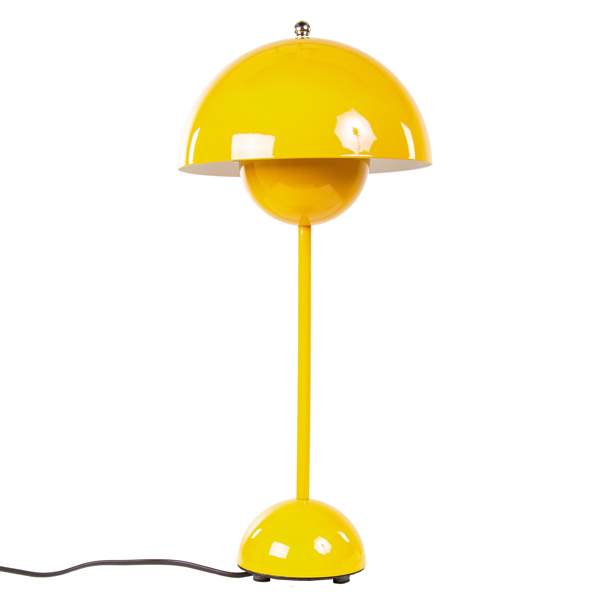 Verner Panton style, Tafellamp Flower Pot VP3 geel