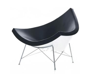 George Nelson style, Lounge stoel Coconut stoel zwart