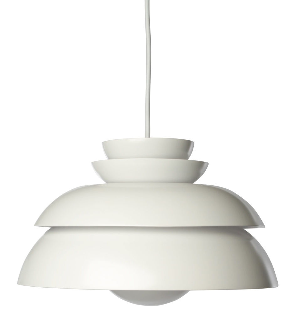 Verner Panton style, Hanglamp Concert P1 wit