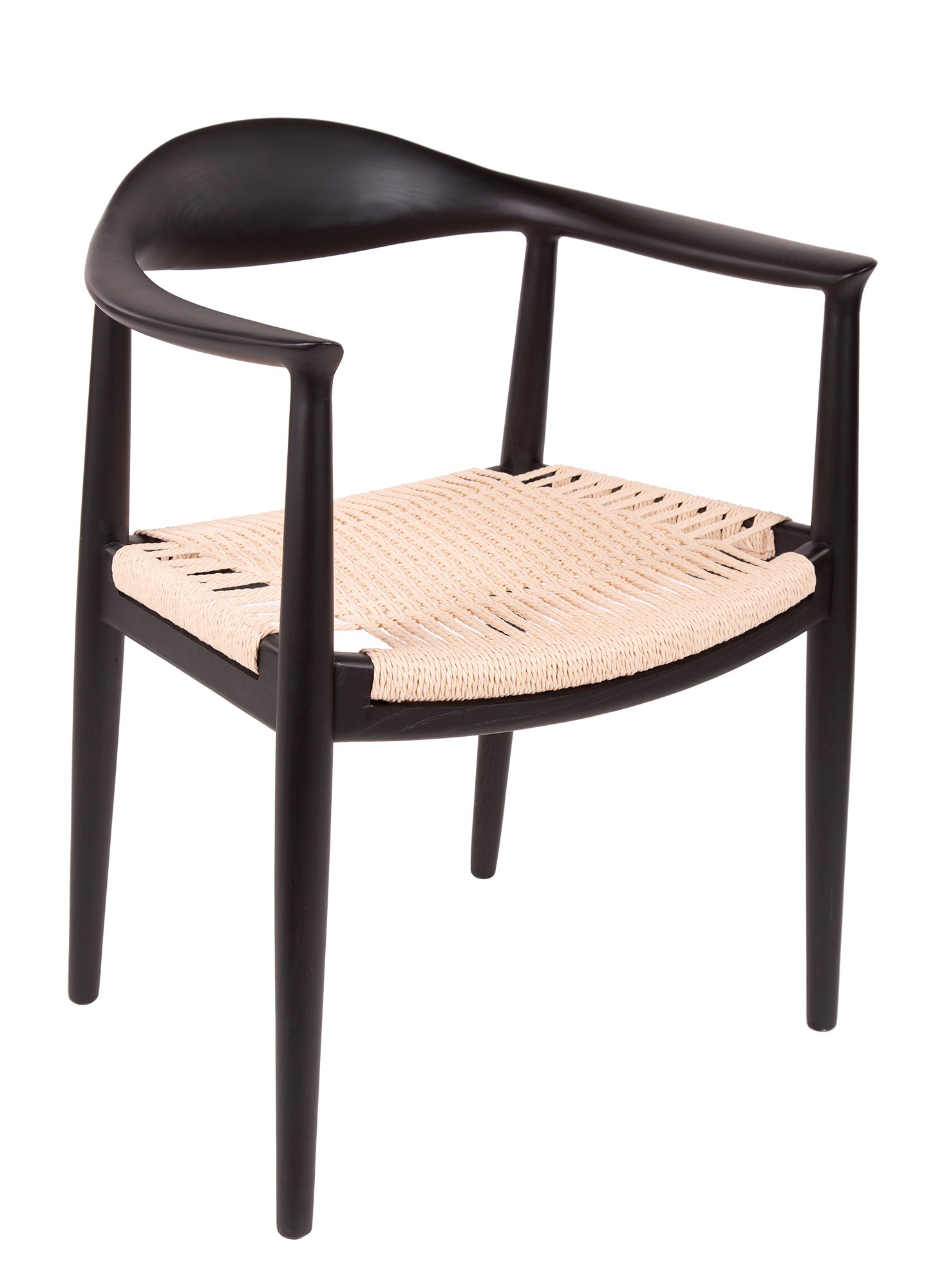Wegner style, Eetkamerstoel kennedy chair zwart naturel