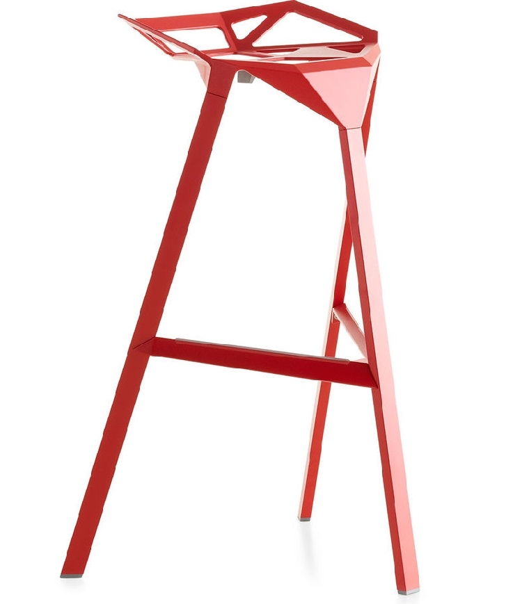 Konstantin Grcic style, Barkruk One kruk rood