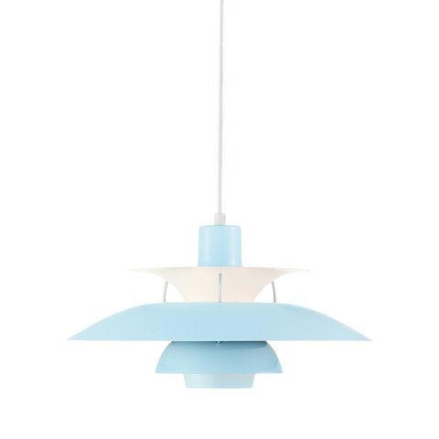 Poul Henningsen style, Hanglamp DPH50 Hanglamp lichtblauw