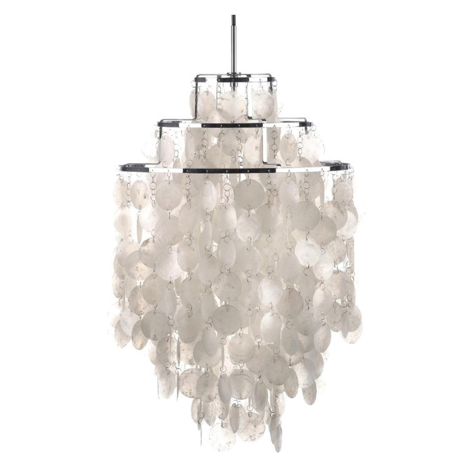 Verner Panton style, Hanglamp Shell style lamp parelmoer