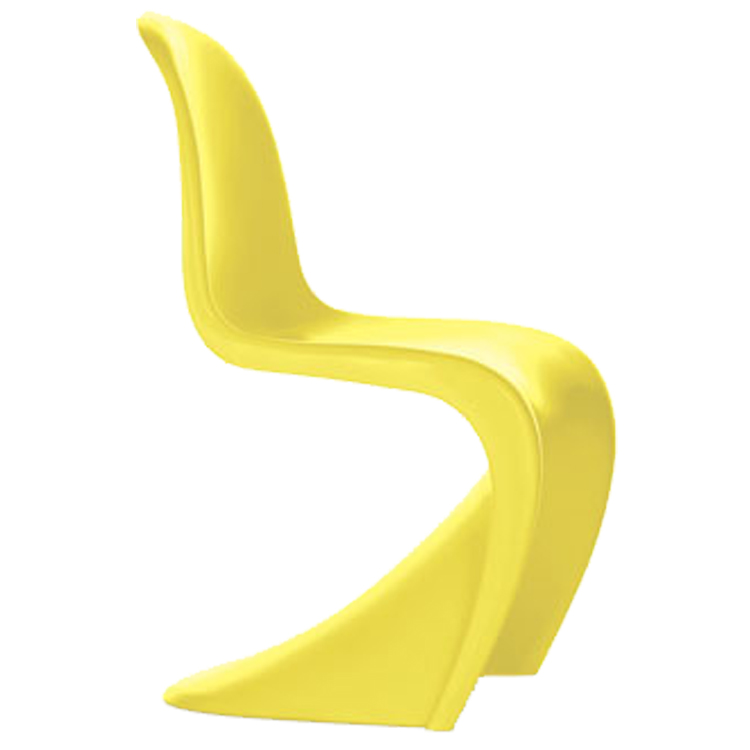 Verner Panton style, Kinderstoel Panton stoel glanzend geel