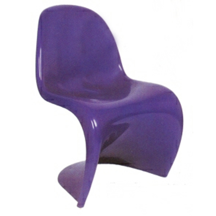 Verner Panton style, Kinderstoel Panton stoel glanzend paars